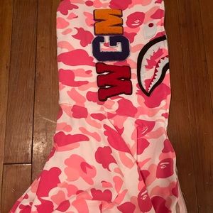 Pink Bape Hoodie